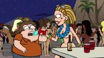  background_characters beer braided_hair completely_nude_female flower_necklace good_vibes hoop_earrings nude_beach nude_female party rave sigourney_(good_vibes) swimming_goggles tagme topless_female 