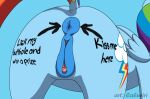  anus ass body_writing caluriri cutie_mark friendship_is_magic implied_rimming my_little_pony my_little_pony_friendship_is_magic ponut pucker pussy rainbow_dash_(mlp) saliva_in_ass 