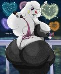  bedroom_eyes butt_focus dat_ass drunk earrings looking_back mackdazzle_(artist) naughty_face the_amazing_world_of_gumball voluptuous white_body white_hair yuki_yoshida 