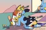  1boy 1girl anal anal_oral_sex anal_sex anilingus australian_cattle_dog bandit_heeler blue_body blue_fur blue_heeler bluey_(series) blush caluriri canid canine canine_penis canis cattledog chilli_heeler 