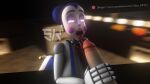  3d 3d_(artwork) ballora five_nights_at_freddy&#039;s five_nights_at_freddy&#039;s:_sister_location handjob heart-shaped_pupils mouth_open penis sexbot_ballora sister_location skxx_elliot 