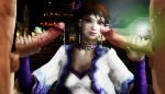 1girl 2boys big_breasts big_penis brown_hair cfnm chai_xianghua cum_on_face cumshot kilik maxi project_soul soul_calibur_ii soul_calibur_iii soul_calibur_vi threesome xianghua xnalara