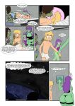  3_girls alien_girl blonde_hair bulge chris_hunter_anderson comic frog_girl green_skin gregart larvia_mittrei nautistia_mittrei pale-skinned_male pale_skin perpetual_son princess_nautistia_mittrei purple_hair ribtilia_ornata slim2k6 space spacecraft spaceship white_boxers xxmercdarkxx 