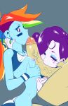  1boy 2girls breasts fellatio friendship_is_magic multiple_girls my_little_pony nipples oral paizuri penis pornomagnum rainbow_dash rarity threesome 