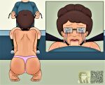 ass bobby_hill choking crying_with_eyes_open erect_penis fellatio glasses incest king_of_the_hill kneel mother_&_son peggy_hill thehobbitartist thong