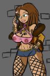  bonnie_rockwaller breasts cellphone jacket kim_possible older older_female young_adult young_adult_female young_adult_woman 