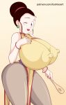  black_eyes black_hair chichi dragon_ball_z gigantic_breasts toshiso_(artist) 