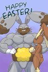  diggersby lopunny muscle no_humans pokemon smirk 