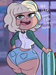  1girl 1girl 1girl 2020s 2023 ass ass_cleavage ass_focus big_ass big_ass big_breasts blue_bottomwear bottom_heavy bubble_ass bubble_butt butt_crack butt_crack_outline comic denim_shorts disney disney_xd dumptruck_ass fat_ass fat_butt female_only freckles green_eyes hair_streak happy huge_ass huge_ass insanely_hot instantnudeles jackie_lynn_thomas jean_shorts large_ass large_butt light-skinned_female light_skin looking_at_viewer looking_back minishorts rear_view round_ass sexy sexy_ass short_hair shorts skateboard smelly_ass smile solo_female standing star_vs_the_forces_of_evil talking thick_ass thick_butt thick_thighs thighs tight_clothing tomboy western_art western_cartoon wide_hips 