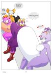  amy_rose asmartboy blaze_the_cat hyper_dildo rouge_the_bat stomach_bulge wave_the_swallow 