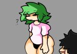  ... 1boy 1femboy 2boys ? big_ass big_ass_(male) big_thighs femboy green_hair horny horny_male jp20414(artist) mr.jeffrey no_panties rodrigo_(oc) thick thick_thighs white_shirt yaoi 