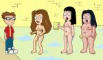 american_dad bbw clothed_male debbie_hyman hayley_smith lisa_silver medium_breasts nude_female pussy steve_smith washing wet yuraofthehairfan