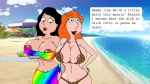 beach big_breasts bikini bonnie_swanson family_guy lois_griffin milf sbb