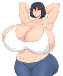 artistdex gigantic_ass gigantic_breasts hourglass_figure kill_la_kill matoi_ryuuko ryuko_matoi