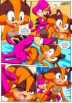  bbmbbf comic espio_the_chameleon furry mobius_unleashed palcomix sega sonic_boom stickin&#039;_around_(comic) sticks_the_jungle_badger 