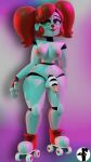  1futa 1girl breasts circus_baby five_nights_at_freddy&#039;s five_nights_at_freddy&#039;s:sister_location futa_only futanari green_eyes nude penis polsy red_hair roller_skates so87baby standing summer_of_87_baby 