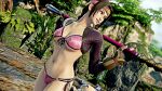 2_girls 2girls alluring bra brown_eyes brown_hair cleavage hypnoticryona naginata panties project_soul seong_mi-na soul_calibur soul_calibur_ii soul_calibur_iii soul_calibur_vi under_boob weapon zanbatou