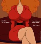  1girl 1girl big_breasts breasts cartoon_network curly_hair female_focus high_res hourglass_figure huge_breasts long_hair mature mature_female orange_hair powerpuff_girls puffy_hair sara_bellum solo_female tagme talking_to_viewer whalewarrior123z 