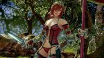 1girl alluring breasts cleavage hildegard_von_krone lingerie red_hair soul_calibur soul_calibur_v soul_calibur_vi tiara weapons