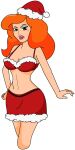  brown_hair christmas cousin_mel grandma_got_run_over_by_a_reindeer milf orange_hair pinup sexy 