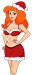  brown_hair christmas cousin_mel grandma_got_run_over_by_a_reindeer milf orange_hair pinup sexy 