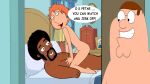 big_breasts cartoon_milf cheating_wife cuckold dark-skinned_male dark_skin family_guy interracial jerome_washington lois_griffin peter_griffin red_hair topless_(female)