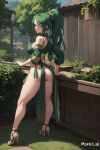 ai_generated ass big_ass big_breasts big_breasts breasts cute dat_ass green_hair horny large_ass long_hair looking_at_viewer ponytail pornx.ai revealing_clothes seductive