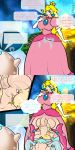  adjatha adjatha_(artist) big_breasts breasts cum futanari luma princess_peach princess_rosalina super_mario_bros. torn_clothes x-ray 