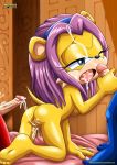  anal archie_comics barefoot bbmbbf cum cum_in_mouth cum_in_orifice cum_on_face cumshot handjob isabella_mongoose knuckles_the_echidna mobius_unleashed multiple_penises palcomix penis sega sonic_(series) sonic_team sonic_the_hedgehog sonic_the_hedgehog_(series) toes veins watermark web_address 