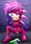 asking_for_it barefoot bbmbbf cum cum_drip dildo finger_sucking horny looking_at_viewer masturbation mobius_unleashed palcomix sega sonia_the_hedgehog sonic_(series) sonic_team sonic_the_hedgehog_(series) sonic_underground