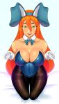 1girl ben_10 ben_10:_alien_force bunny_ears bunnysuit cartoon_network donchibi female_focus female_only green_eyes gwen_tennyson long_hair looking_at_viewer orange_hair wide_hips wide_thighs