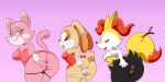 braixen cream_the_rabbit crossover nintendo pokemon porkyman sega sega shima_luan sonic sonic_the_hedgehog_(series) super_planet_dolan