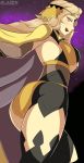 1girl 1girl ass big_breasts blonde_hair breasts brown_eyes fire_emblem fire_emblem_fates glazinbuns headband huge_ass looking_at_viewer looking_back nintendo ophelia_(fire_emblem) panties pantyhose sideboob stockings thighs underwear