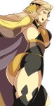 1girl 1girl ass big_breasts blonde_hair breasts brown_eyes fire_emblem fire_emblem_fates glazinbuns headband huge_ass looking_at_viewer looking_back nintendo ophelia_(fire_emblem) panties pantyhose sideboob stockings thighs underwear