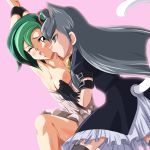  animal_ears ashi_ura bdsm blush bondage bound cathy_(yuu-gi-ou_zexal) dress mizuki_kotori_(yuu-gi-ou_zexal) simple_background tail undressing wince yu-gi-oh! yu-gi-oh!_zexal yuri yuu-gi-ou yuu-gi-ou_zexal 