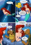 comic disney palcomix princess_ariel seashell_bra tagme the_little_mermaid