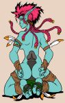 ass blue_skin dildo pink_hair troll world_of_warcraft