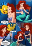 comic disney palcomix princess_ariel seashell_bra tagme the_little_mermaid