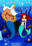 comic disney king_triton palcomix princess_ariel seashell_bra tagme the_little_mermaid