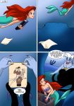 comic disney palcomix princess_ariel seashell_bra tagme the_little_mermaid