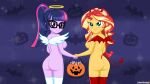  equestria_girls jakepixels my_little_pony older older_female sci-twi sunset_shimmer twilight_sparkle young_adult young_adult_female young_adult_woman 