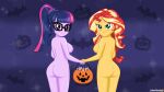  equestria_girls jakepixels my_little_pony older older_female sci-twi sunset_shimmer twilight_sparkle young_adult young_adult_female young_adult_woman 