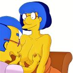  breasts erect_nipples glasses luann_van_houten milhouse_van_houten the_simpsons 