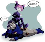 colored dat_ass dc_comics facesitting jinx raven_(dc) ravenravenraven silly teen_titans yuri