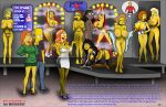  american_dad bart_simpson bonnie_swanson breasts elizabeth_hoover family_guy francine_smith gwen_ling helen_lovejoy high_heels hiko_yoshida large_breasts linda_memari lois_griffin maude_flanders monocone sex_slave the_simpsons titania_(the_simpsons) torture 