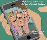  double_penetration family_guy glenn_quagmire horatio_(family_guy) lance_(family_guy) lois_griffin orgasm voyeur 