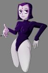 cigarette curvy erect_nipples leotard raven_(dc) short_hair skin_tight stupidsmut teen_titans