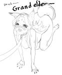  crying kitsune leash nude on_four 