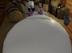  1boy 1girl cenbun cumflation gigantic_belly hyper_belly roblox tooopk2 