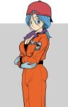  1girl ass big_breasts blue_eyes blue_hair breasts bulma_brief dragon_ball dragon_ball_z future_bulma long_hair mature_female milf shounen_jump 